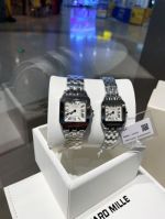 Cartier Imported Quartz Movement 316L Steel 26*36/21*28MM White/Pink Dial Women's Watch